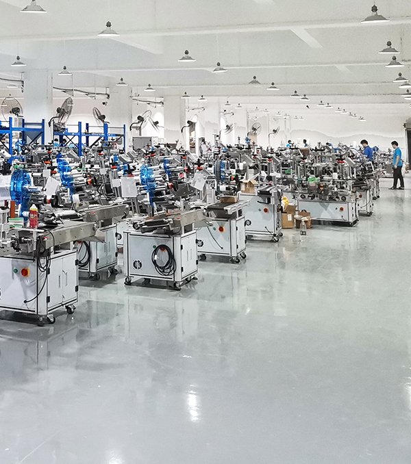 Labeling machine factory production