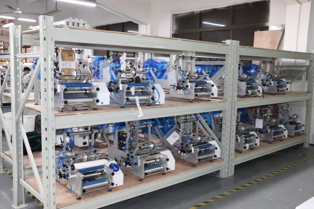 semi-auto round bottle labeling machine in stock